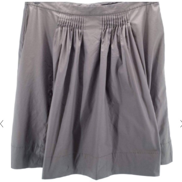 Gorgeous Taupe Ellie Tahari Pleated A-line Skirt - Picture 8 of 8